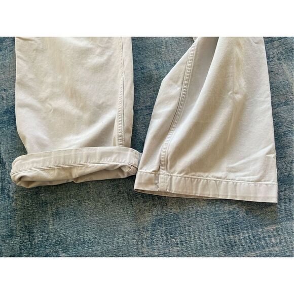 Gap Pale Wash Flat Front Favorite Khaki Chino Pants 36 x 30 - Picture 7 of 7